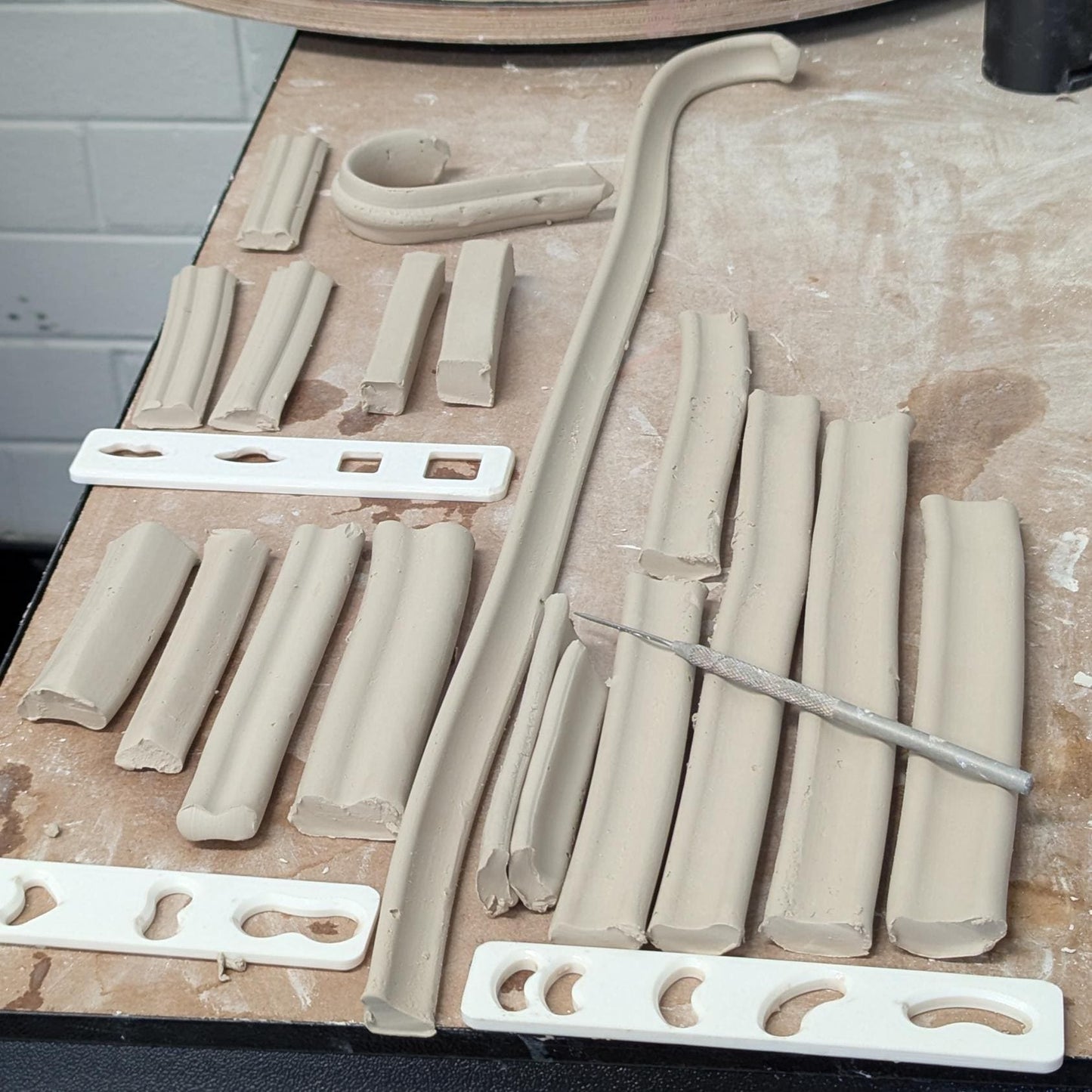 Extruder dye pack #2 - Pulled handles and Test Tiles