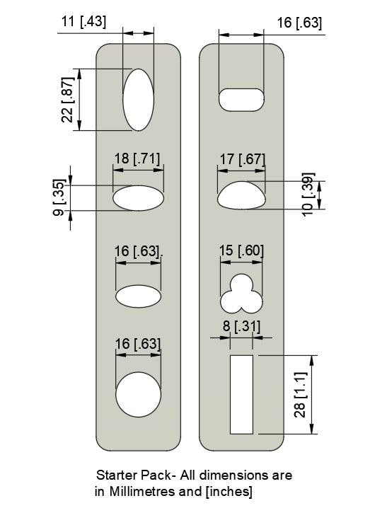 Bench Mounted Clay Extruder - Hand Screw Driven - Removable and Easy to Clean - Eco Plastic - no strength needed, includes 8 dies